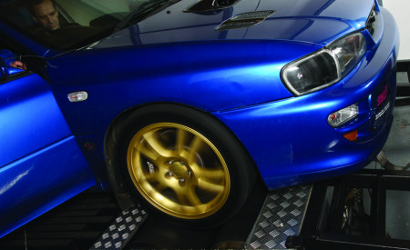 Subaru Impreza STi Type RA Wheel on Dyno